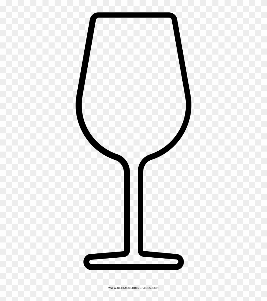 Wine Glass Coloring Page Inspire Ultra Pages Along Clipart