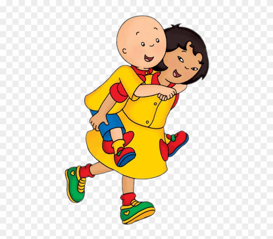 Free Png Download Caillou On Sarah's Back Clipart Png Transparent Png