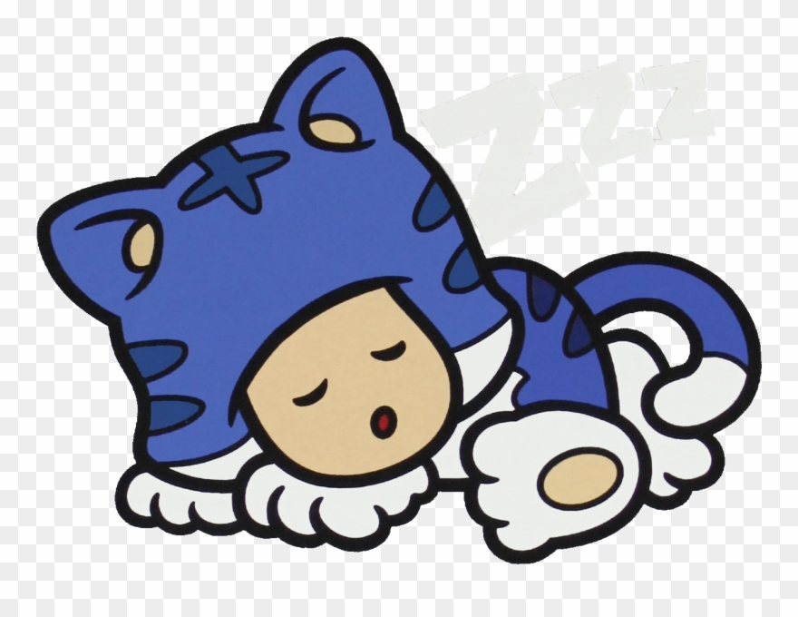 Cat Toad Sleeping Clipart