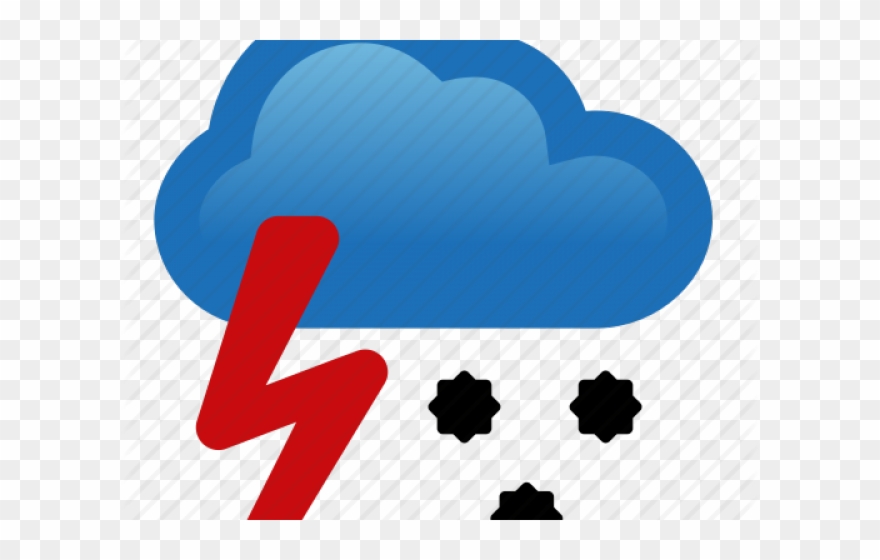 Storm Clipart Hail Storm - Png Download