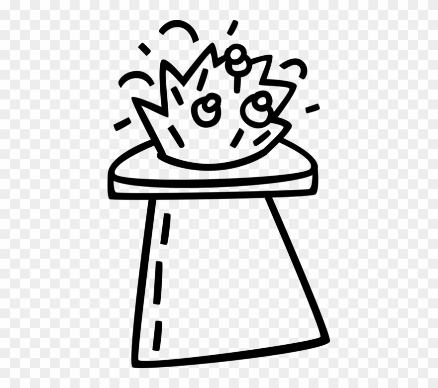Vector Illustration Of Magician's Magic Hat In Circus Clipart