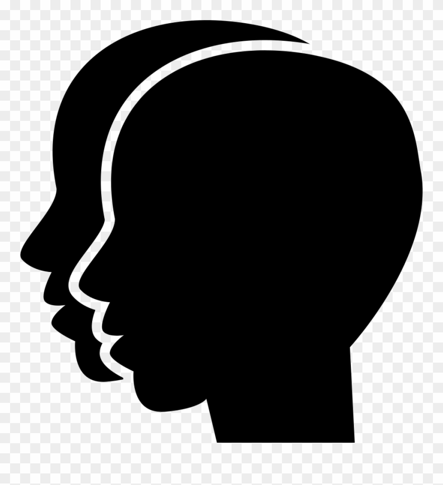 Gemini Two Twins Heads Symbol Comments Clipart