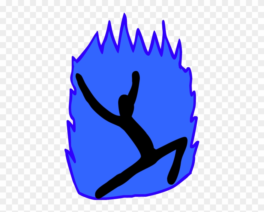 Blue Flame Run0001 Clipart