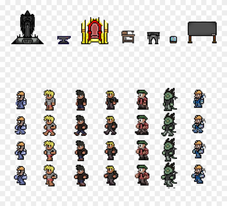 Custom Terraria Sprites Clipart