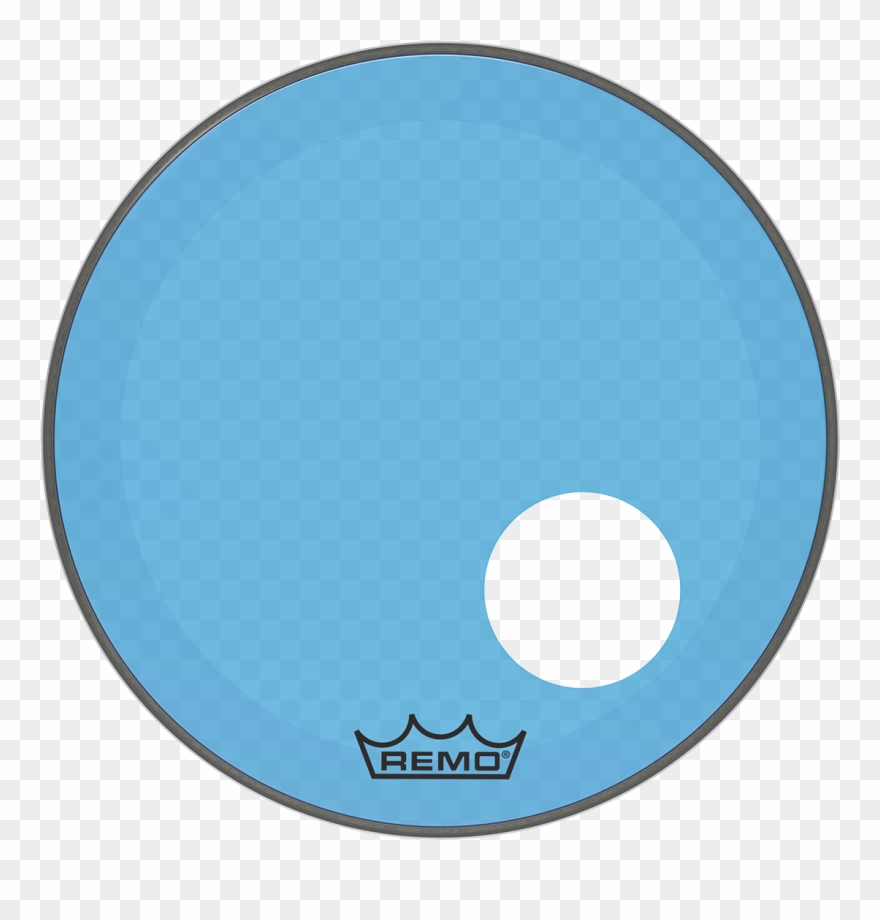 Remo Powerstroke P3 Colortone Smoke Bass Drumhead, Clipart