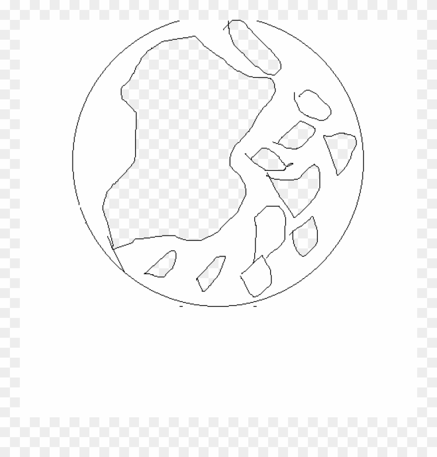 Fake Continent Of Pixel Art Clipart