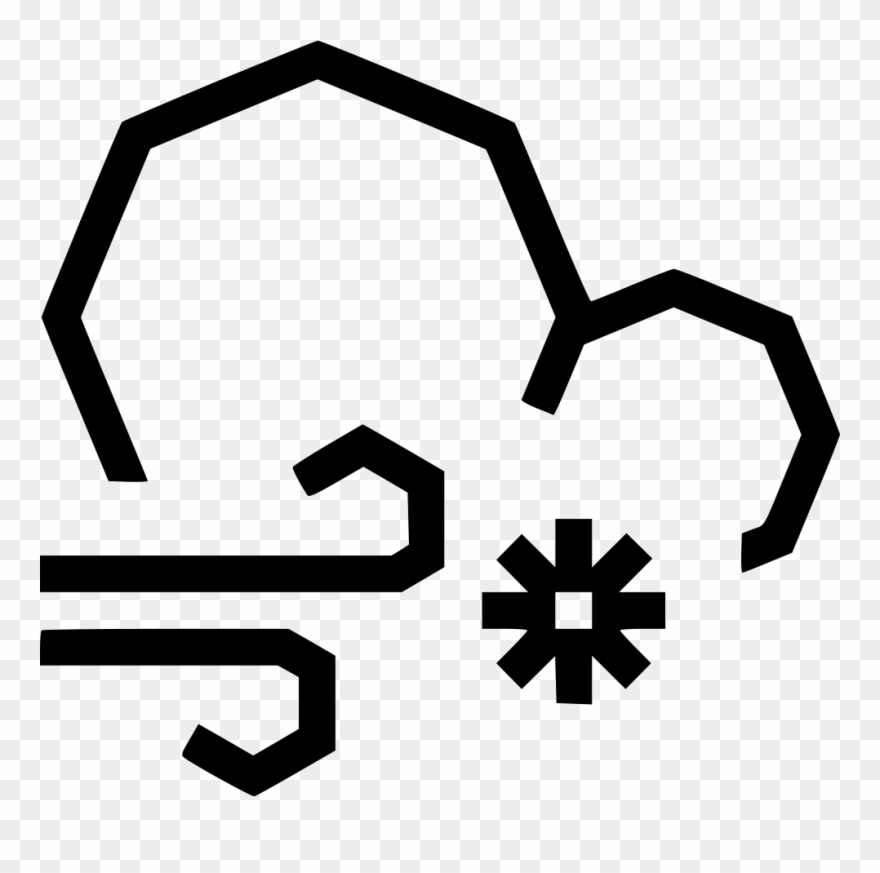 Cloud Snow Wind Comments Clipart