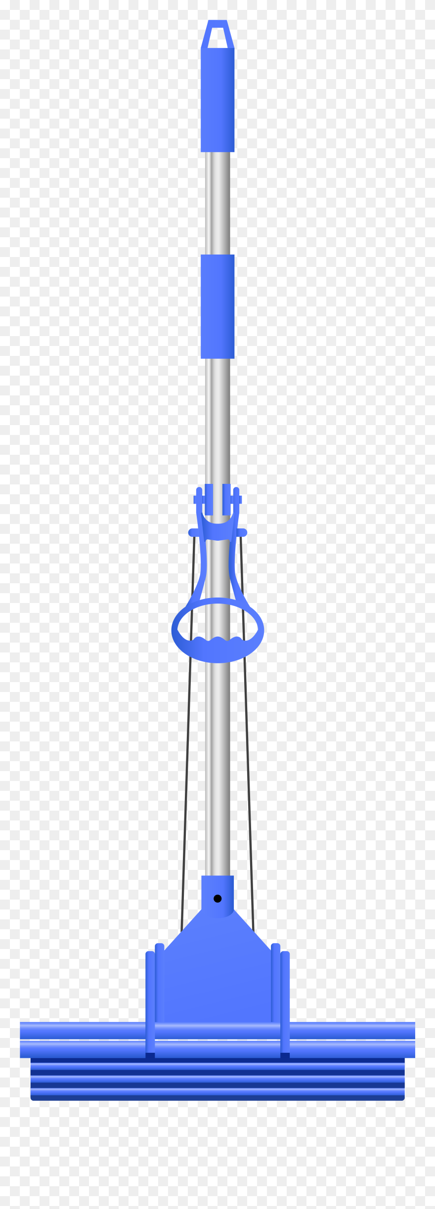 Sponge Mop Blue Png Clip Art Image Transparent Png