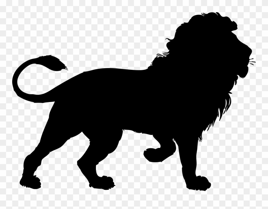 Clipart Of Lion, Lion For And White Lion Black - Png Download