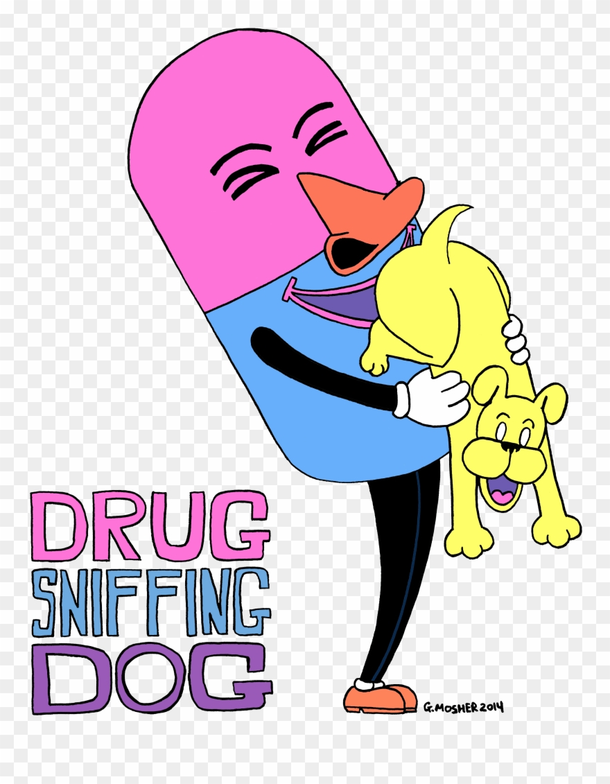 A Salute To Dogs And The Drugs That Love To Sniff Them Clipart