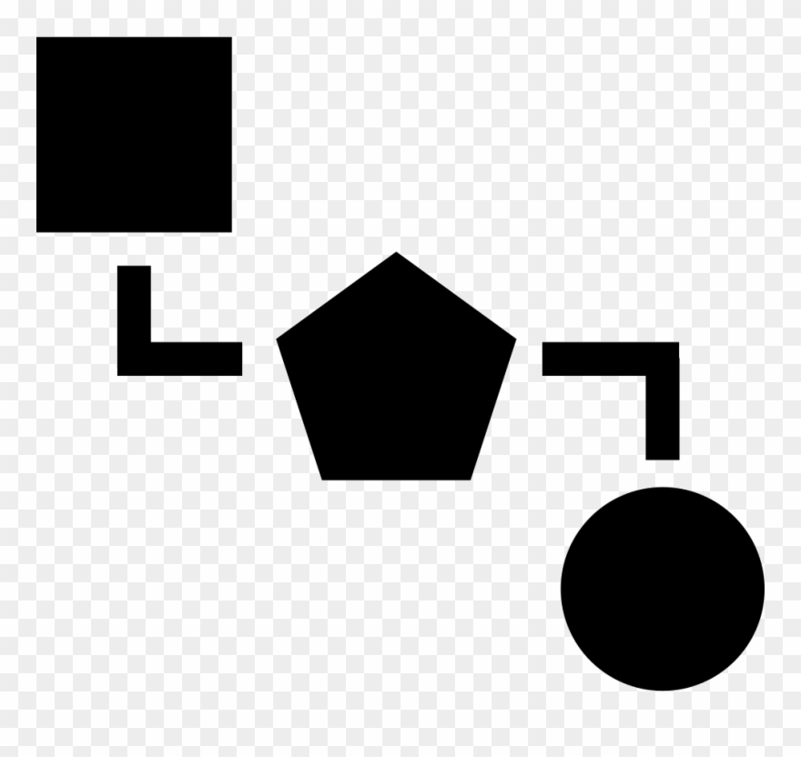 Blocks Scheme Of Three Black Geometric Shapes Comments Clipart