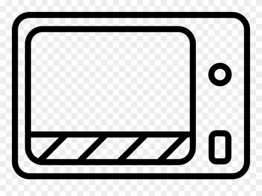 Microwave Outline Comments Clipart