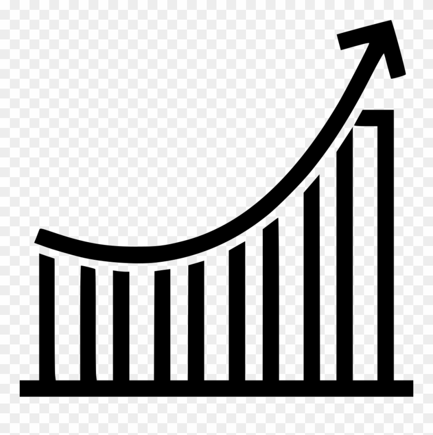 Increasing Graph Comments Clipart