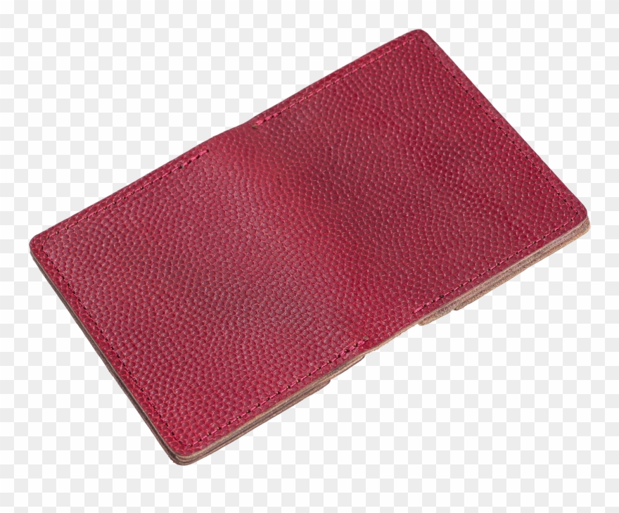 Exterior Of Football Texture On Horween Leather Wallet Clipart
