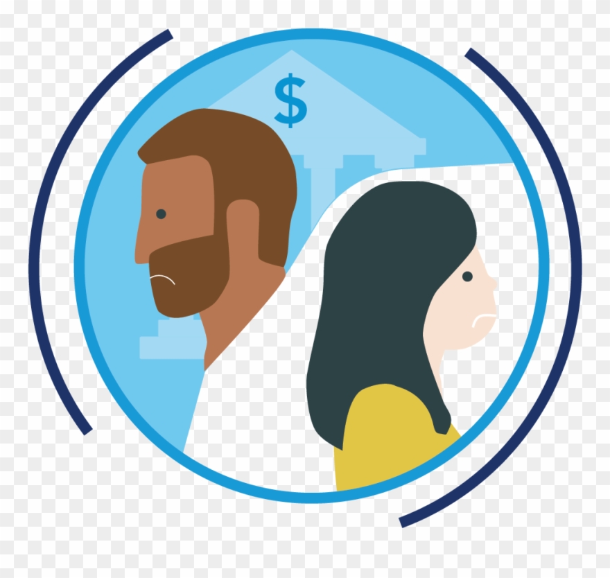 Lack Of Trusted Relationships Between People And Financial Clipart