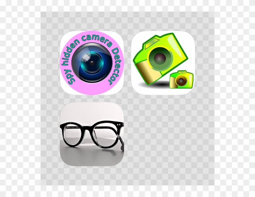 Spy Hidden Camera Detector W/ Live Photo Dual Cam & Clipart