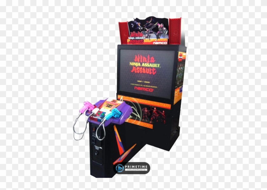 Ninja Assault Deluxe Video Arcade Game By Namco Clipart