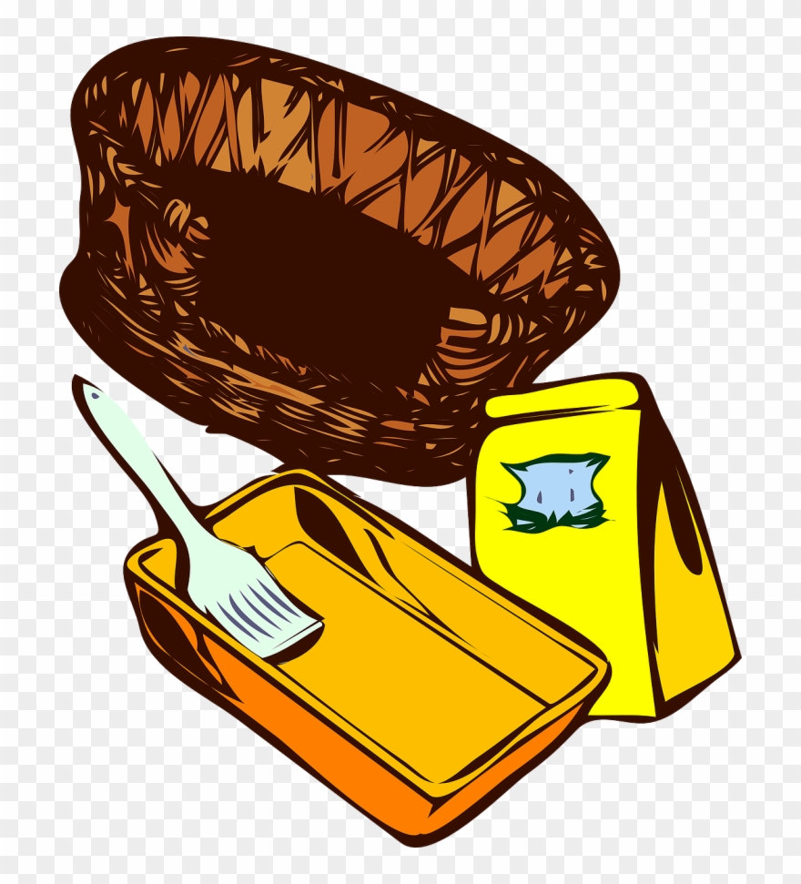 Cat Litter Tray And Scoop Clipart