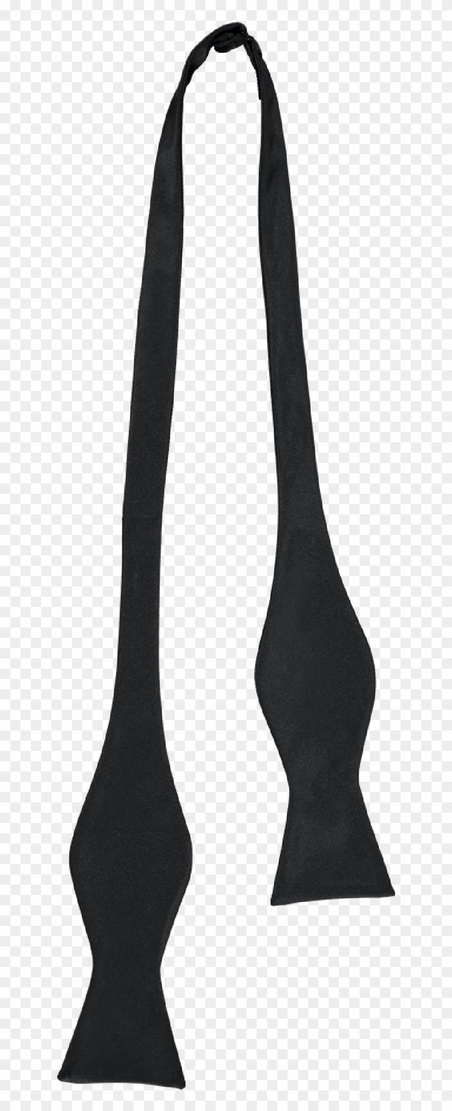 Bow Tie Silk Self Tie Black Clipart