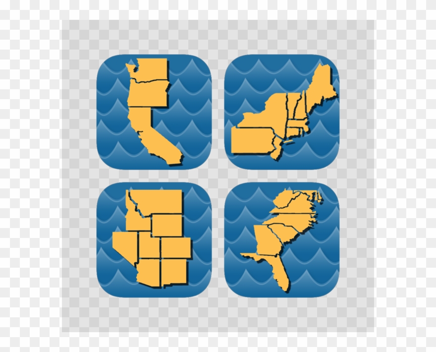 Stream Map Usa Clipart