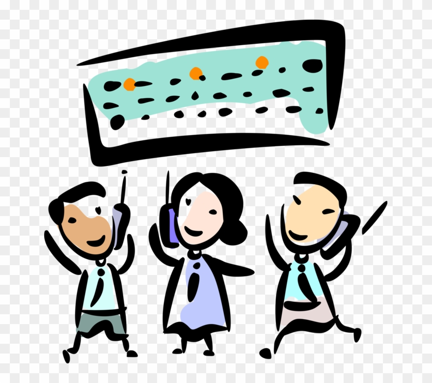 Investment Brokers Celebrate On Clipart