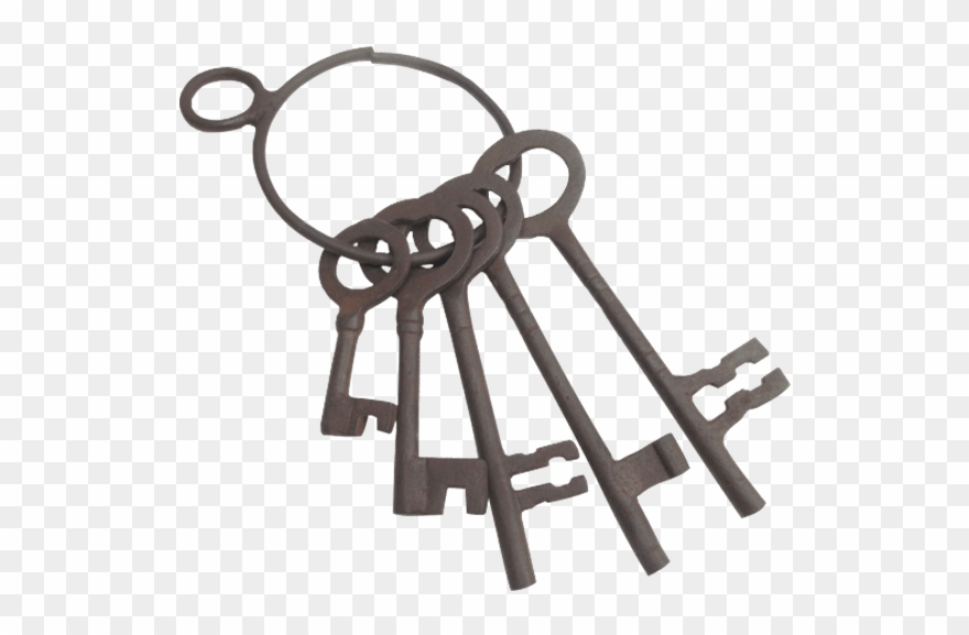 Antiqued Jailer Keys Clipart