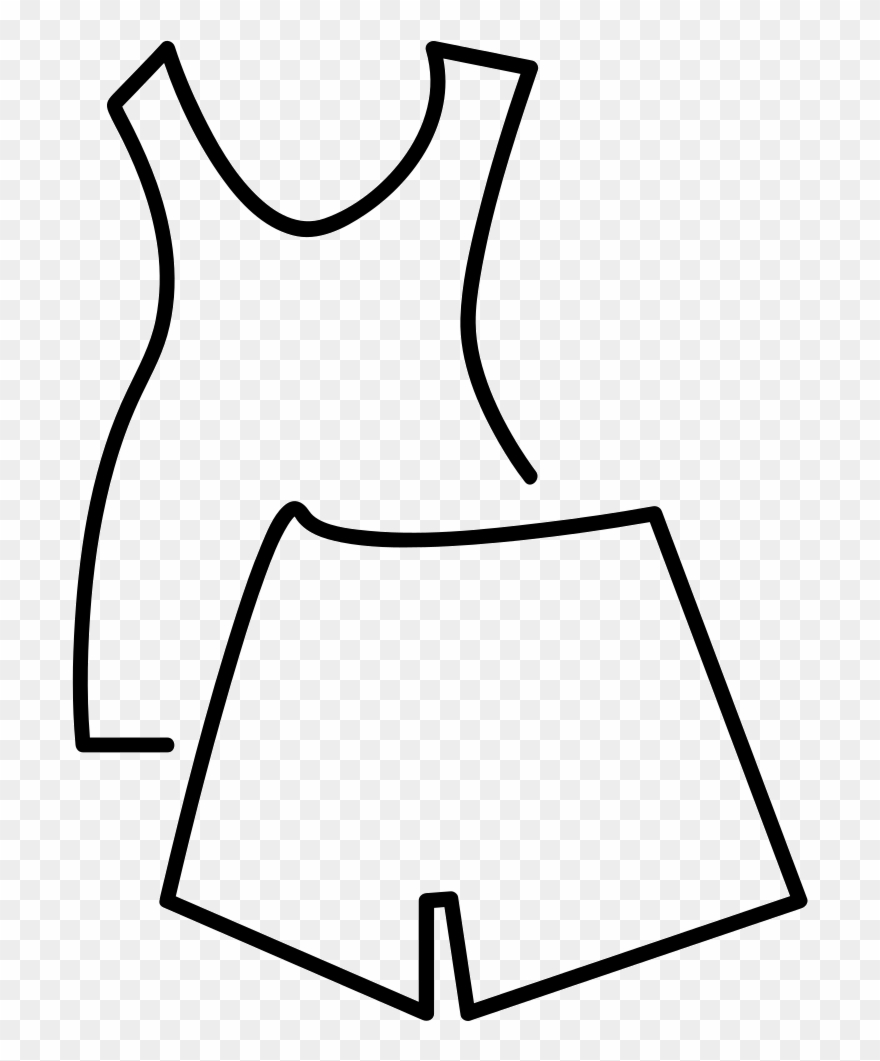 Women Summer Pijama Comments Clipart