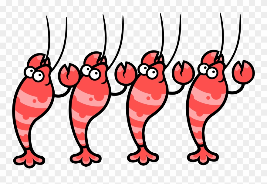 Shrimp Cartoon Clip Art - Png Download