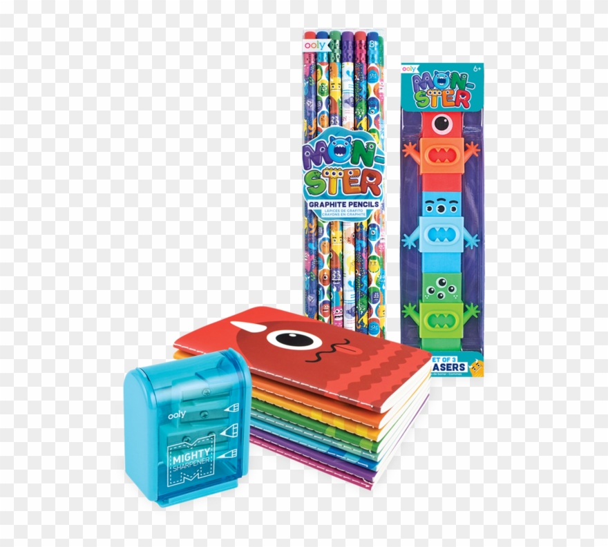 Monster Pals Happy Pack With Monster Pencils, Erasers, Clipart