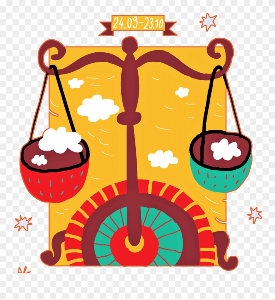 Libra Vector Art Deco Clipart
