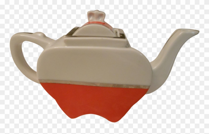 Art Deco Fraunfelter Teapot Red Teapots Probably Clipart