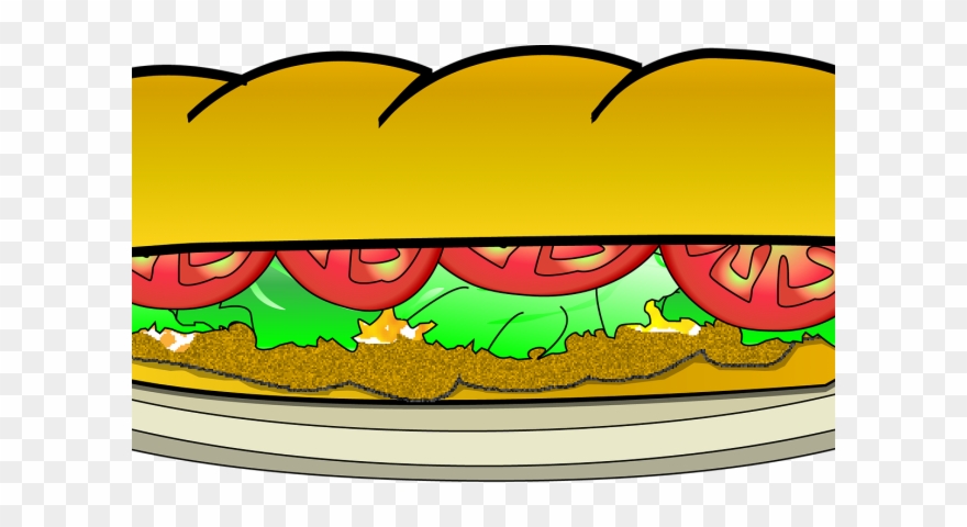 Sandwich Clipart Baguette Sandwich - Png Download