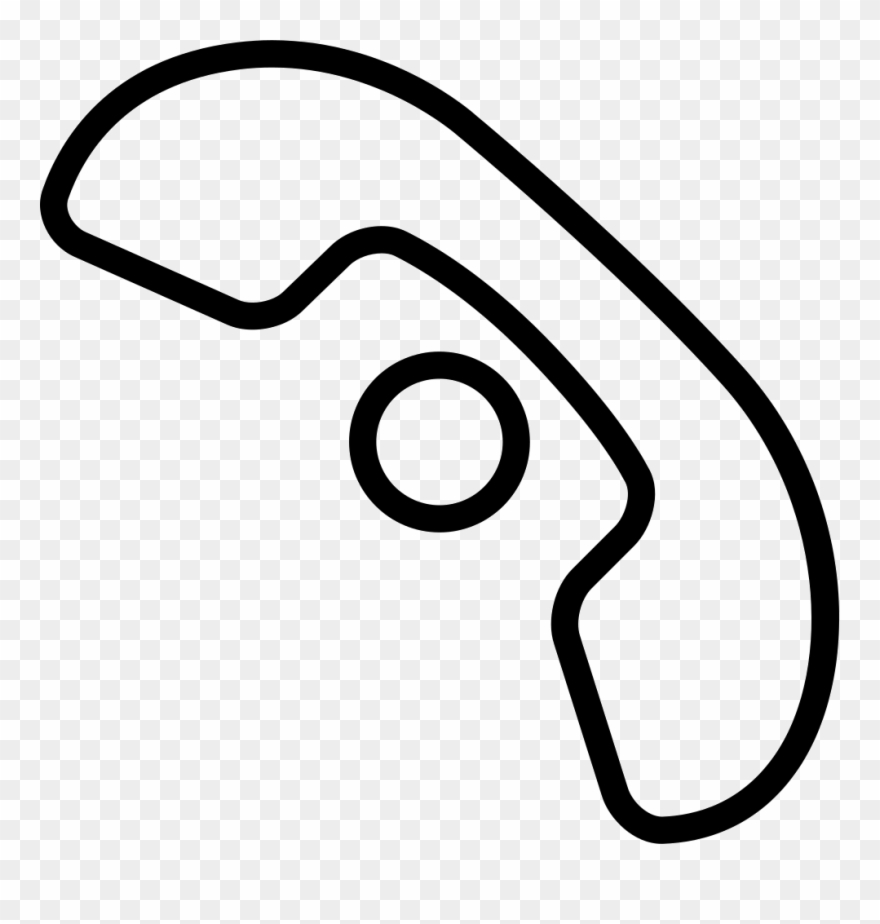 Auricular Sign Outline With A Small Circle Comments Clipart