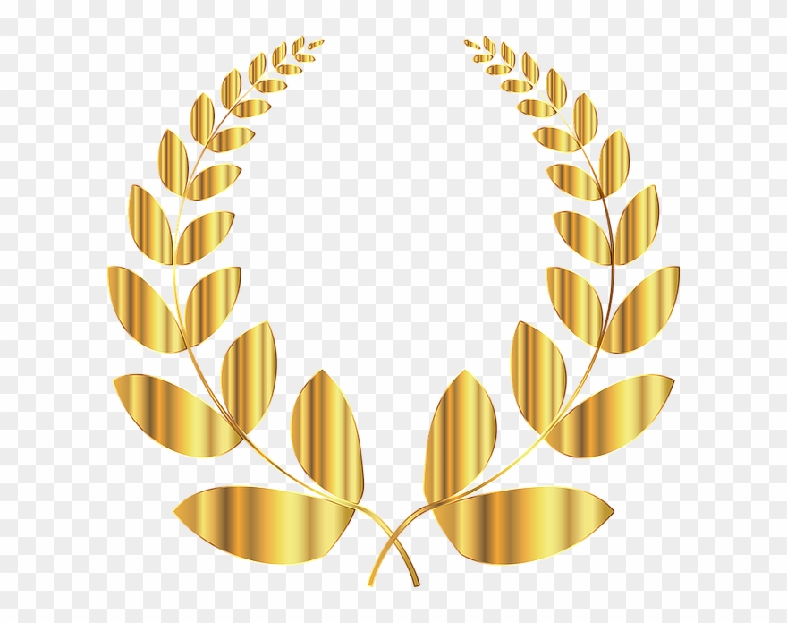 Laurel, Wreath, Conquest, Triumph, Victory, Win, Golden Clipart