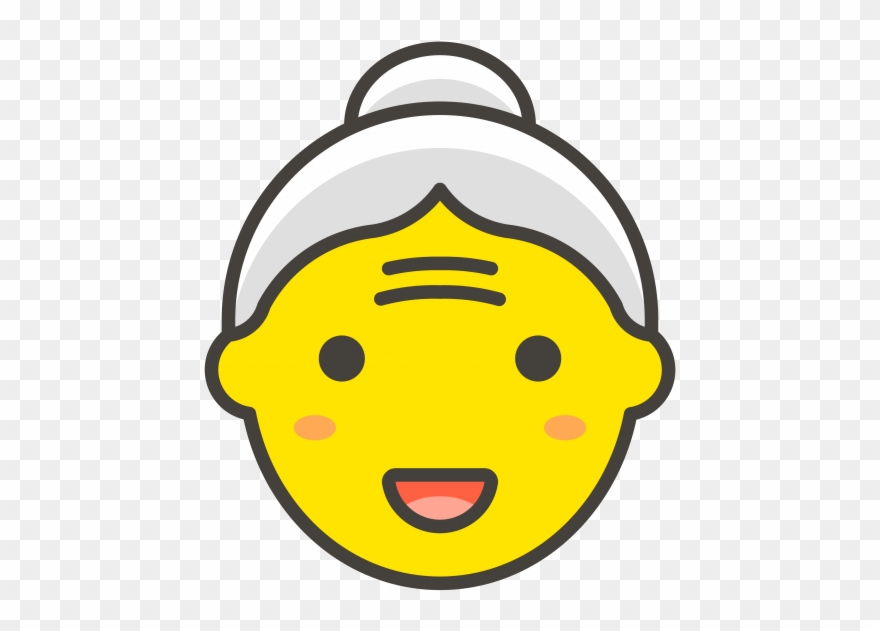 Old Woman Emoji Clipart