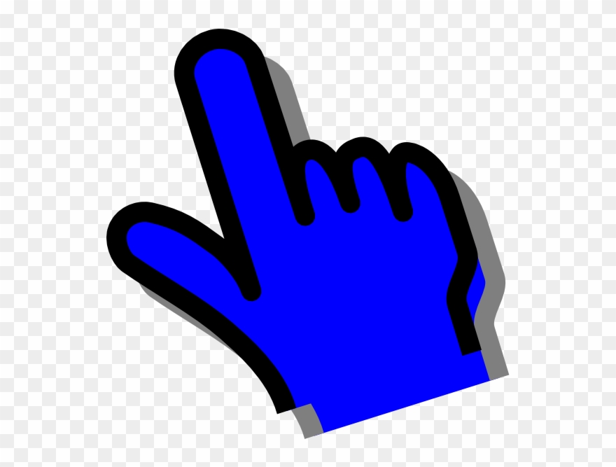 Blue Hand Clipart