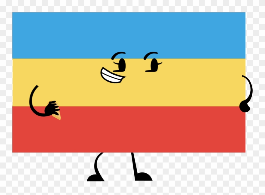 Russia Flag's Poses Clipart