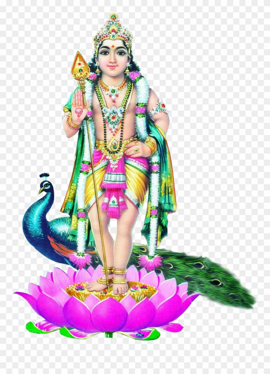 Sri Murugan Fabric Shiva Cartoon Clip Art Hindu Gods - Png Download