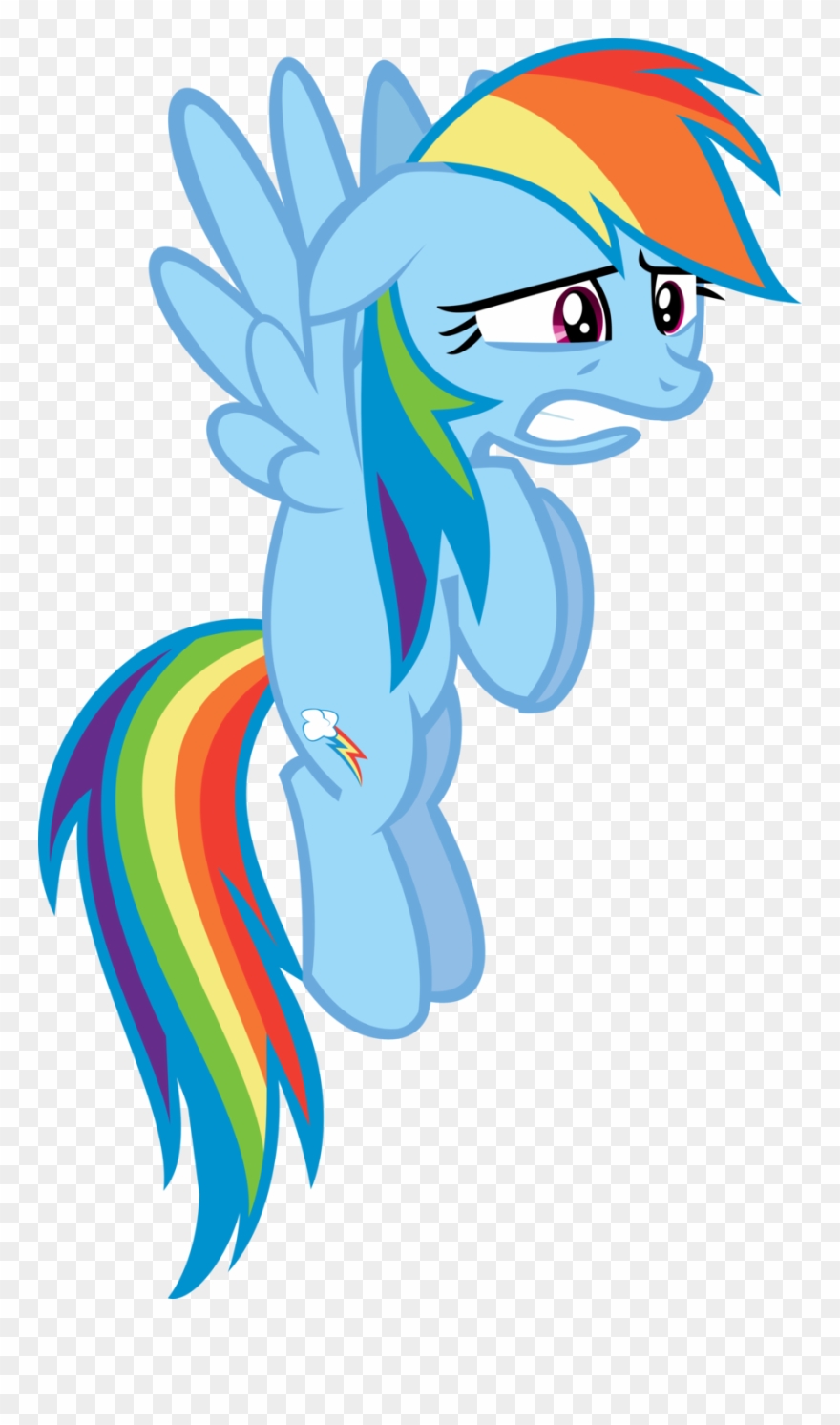Despair, Pony, Rainbow Dash, Sad, Safe, Scared, Shocked, Clipart