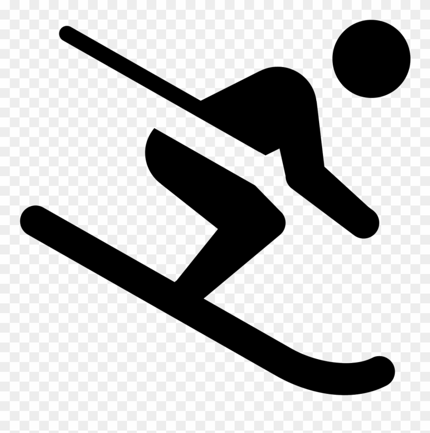 Skiing Icon Free Download Clipart