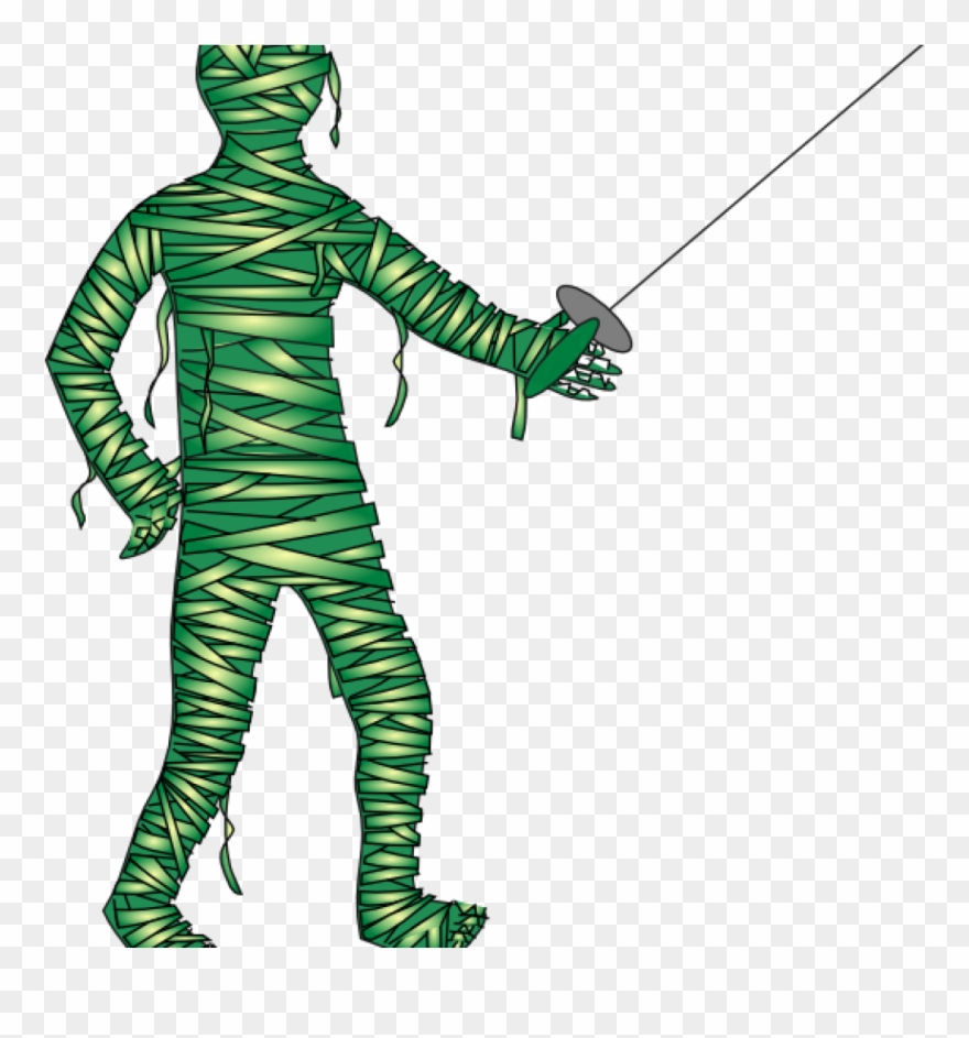 Mummy Clip Art Green Fencing Mummy Clip Art At Clker - Png Download