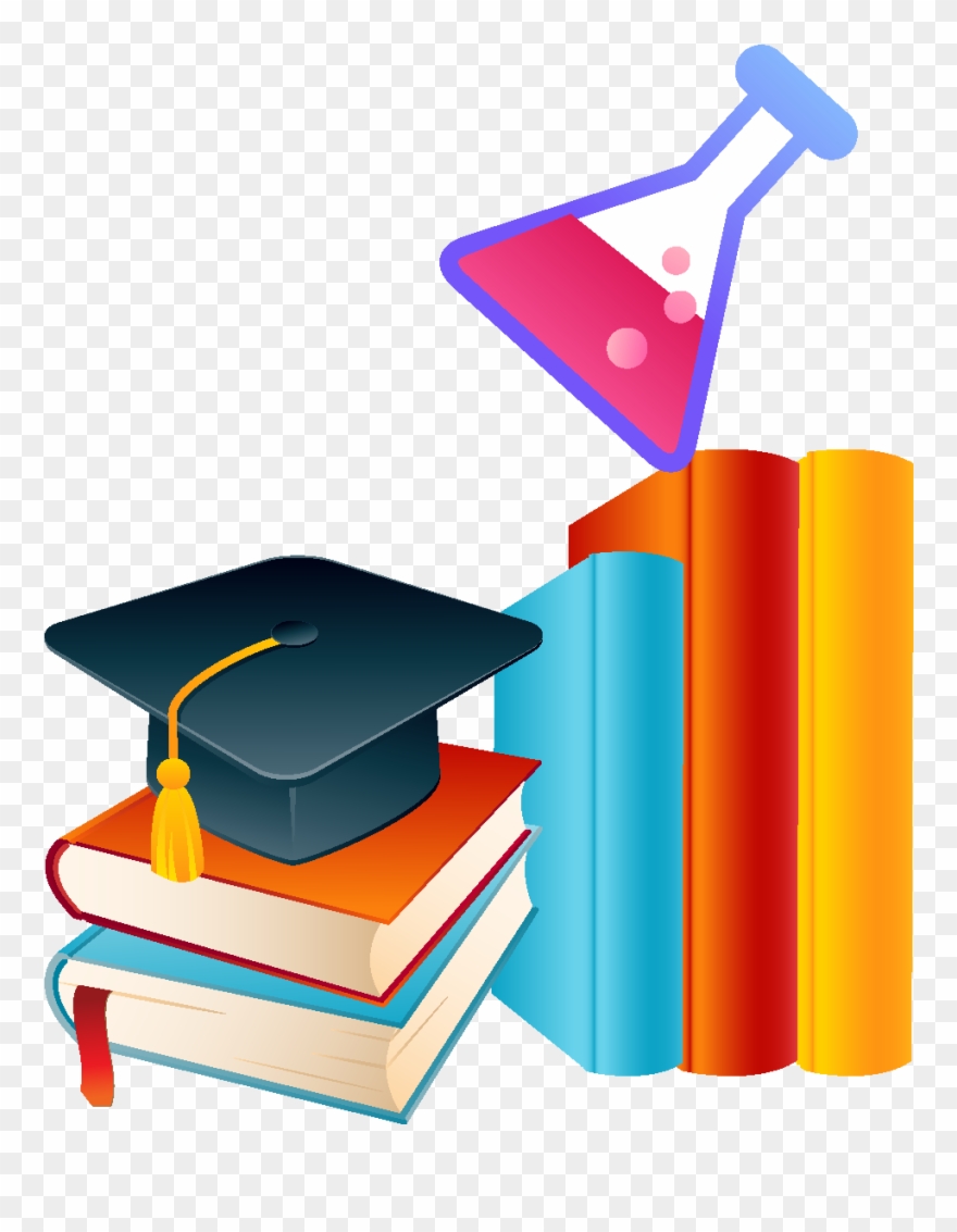 Cartoon Book Bachelor Hat Element Clipart