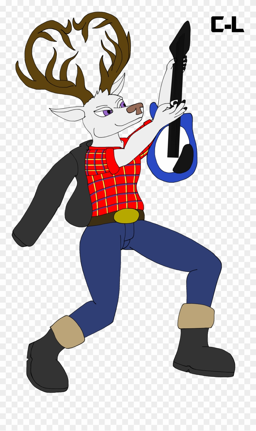[com] Rocking Red Deer Clipart