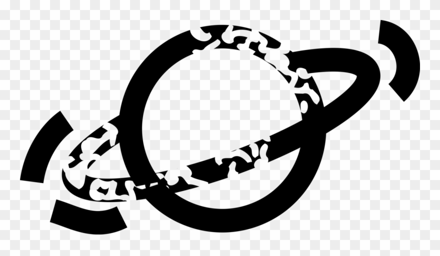 Vector Illustration Of Solar System Planet Saturn With Clipart