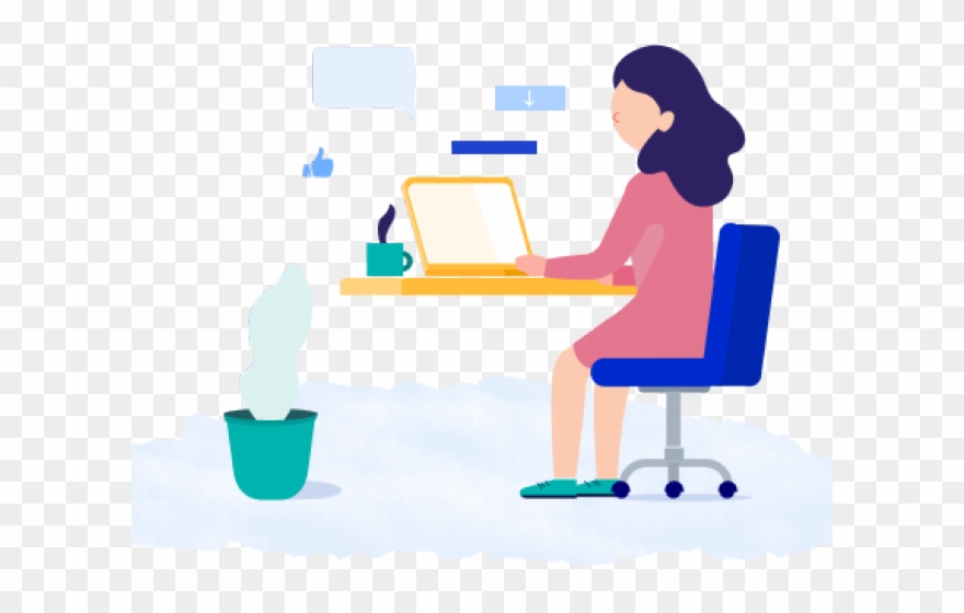 Desk Clipart Author - Png Download