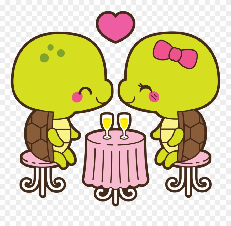 Happy Turtle Love Clipart