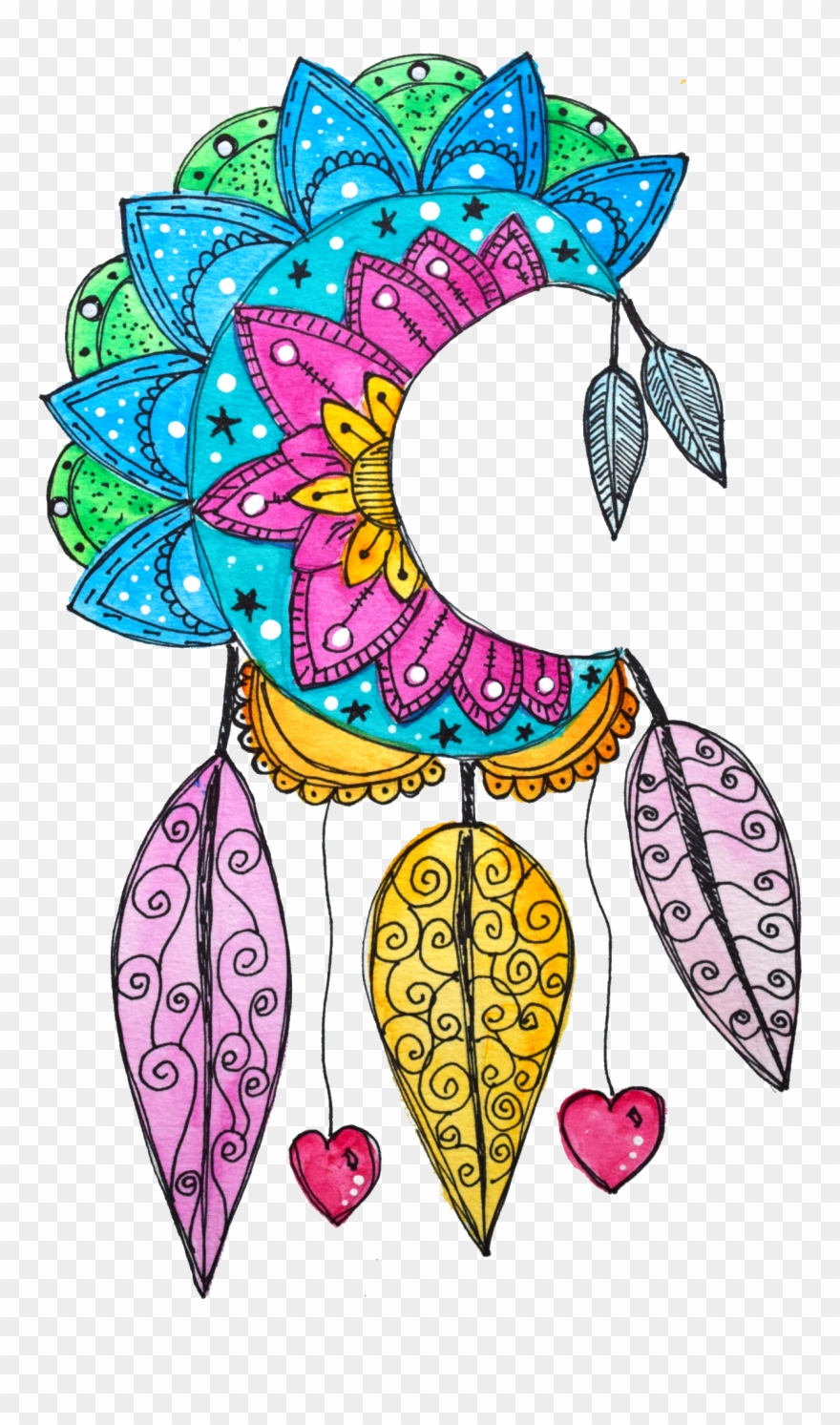 Watercolour, Zen, Doodles, Pen And Wash, Watercolor Clipart