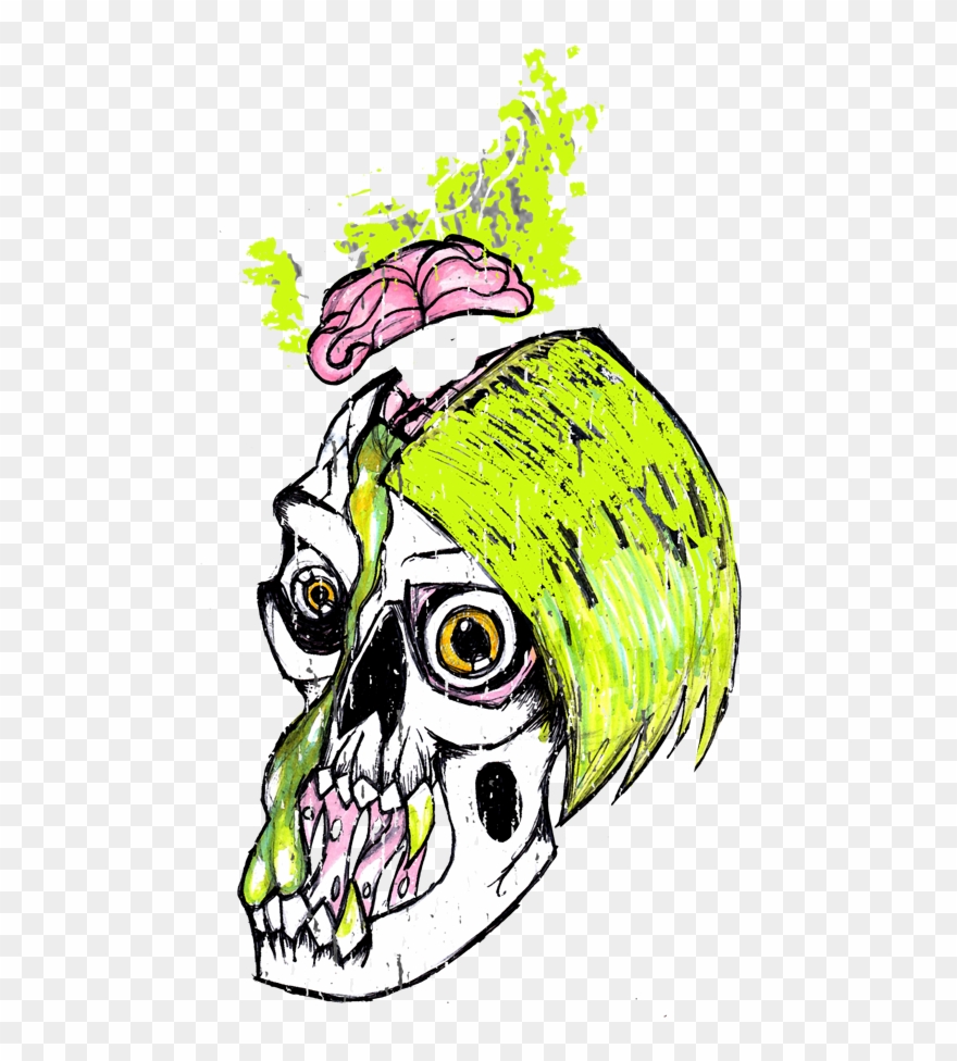 Distressed Punk Logo Clipart