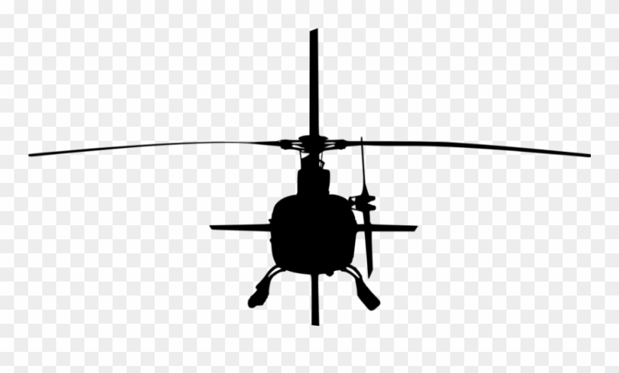 Free Png Helicopter Front View Silhouette Png Clipart