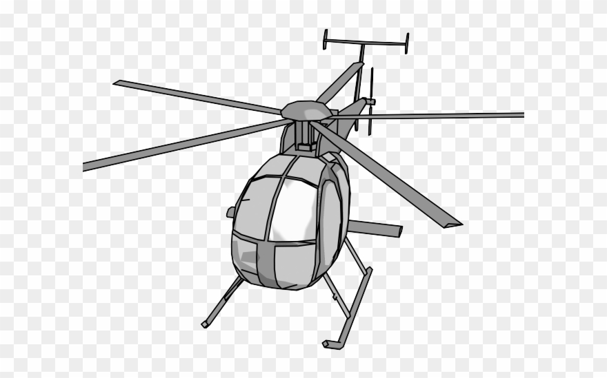 Helicopter Clipart Apache Helicopter - Png Download